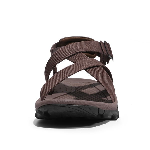Men's Open Toe Athletic Sport Sandals - BROWN - 1